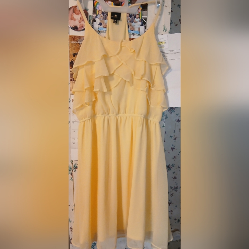 Yellow Ruffled Dress